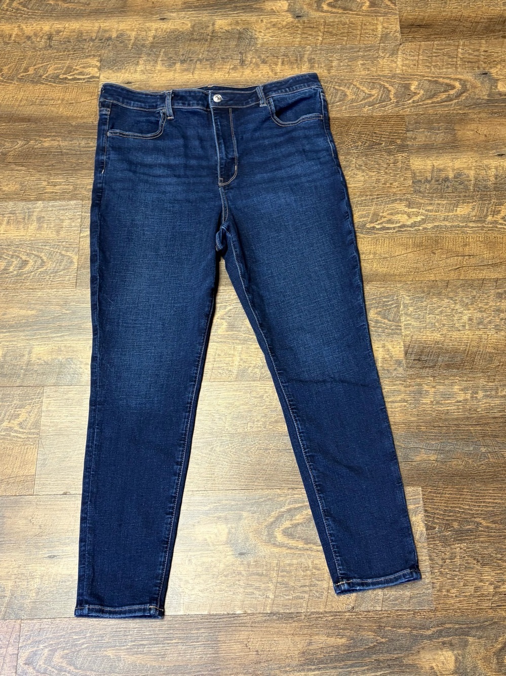 American Eagle AE Next Level Stretch High-Rise Jegging Womens 14 SHORT Blue